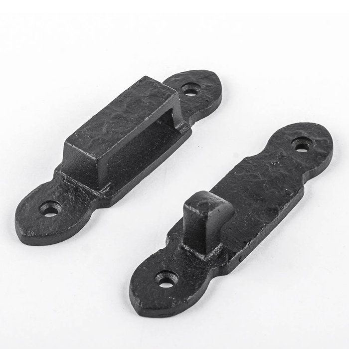 The Renovators Supply Inc. Wrought Iron Door Gate Latch Lock Set Width